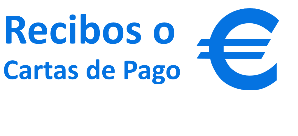 Recibos o cartas de pago